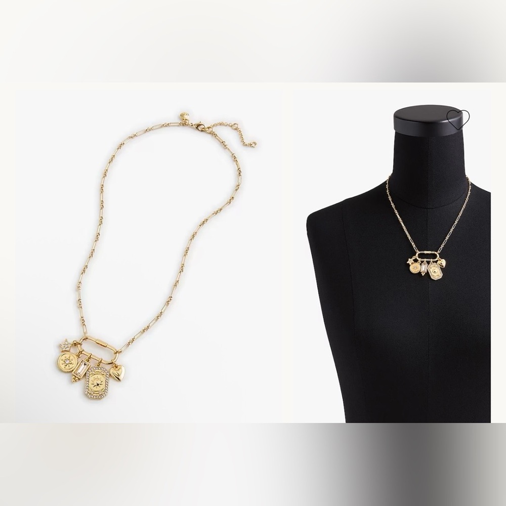 J. Crew Gold Charm Necklace - Picture 2 of 6
